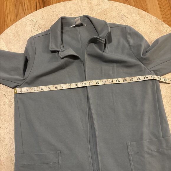 Athleta Eastbound Blazer Travel Jacket Stretch Green Fog Women's 8 - Picture 9 of 9